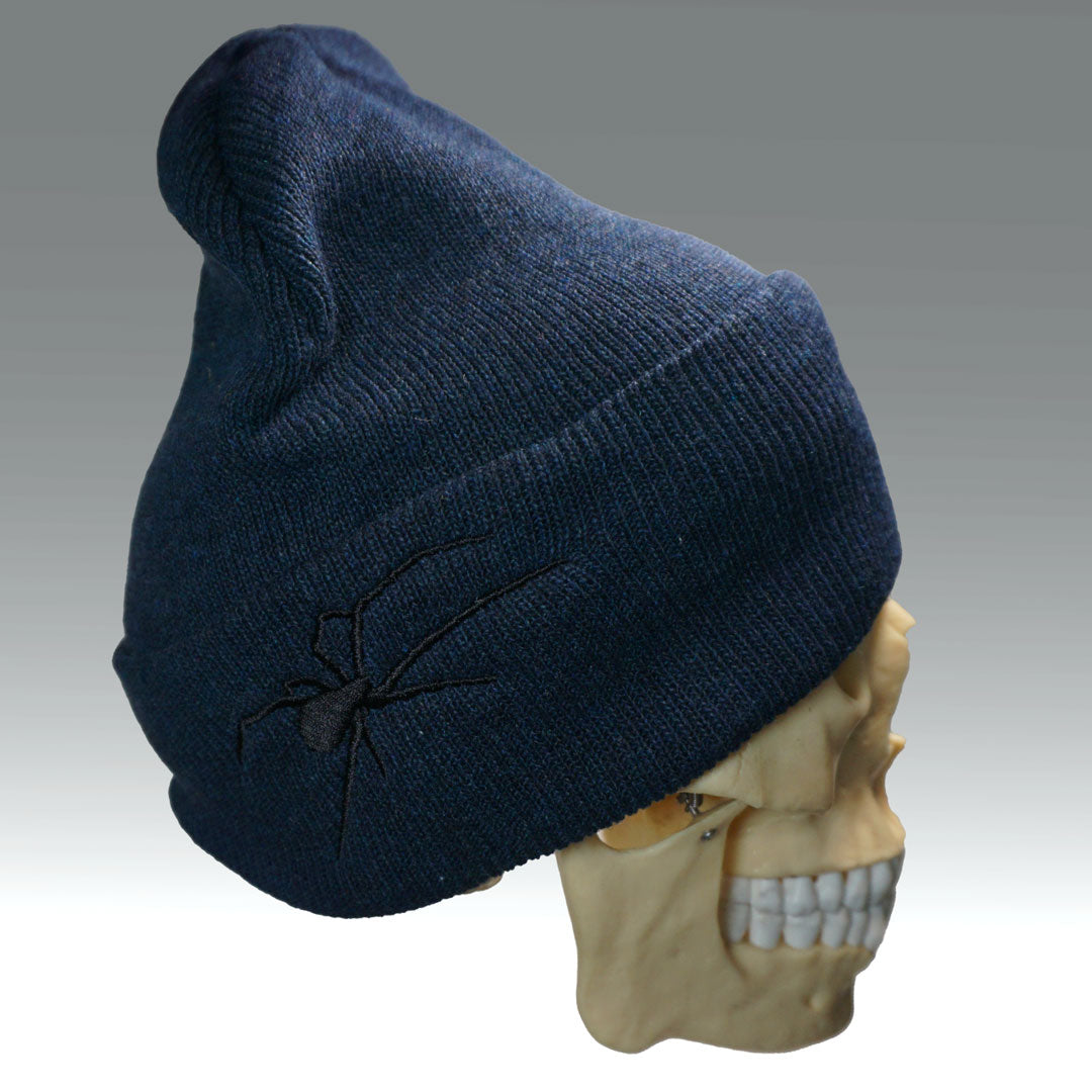 Navy Blue Spider Beanie